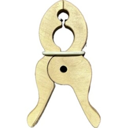 Speelbelovend Speelbelovend grote houten speelknijper, per stuk Speelbelovend Speelbelovend grote houten speelknijper, per stuk