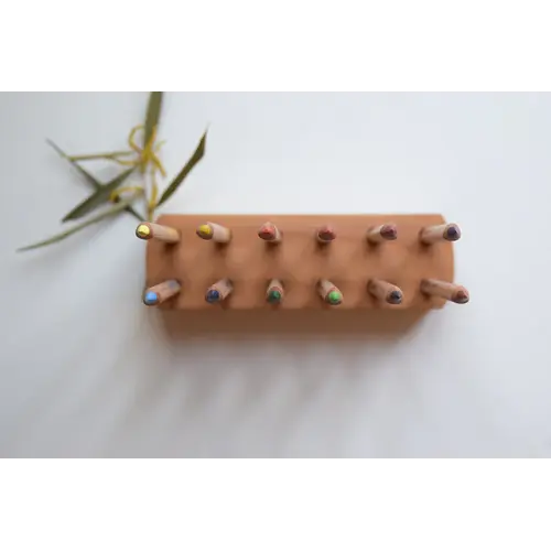 Grenn Grenn beukenhouten potloodhouder voor 12 potloden