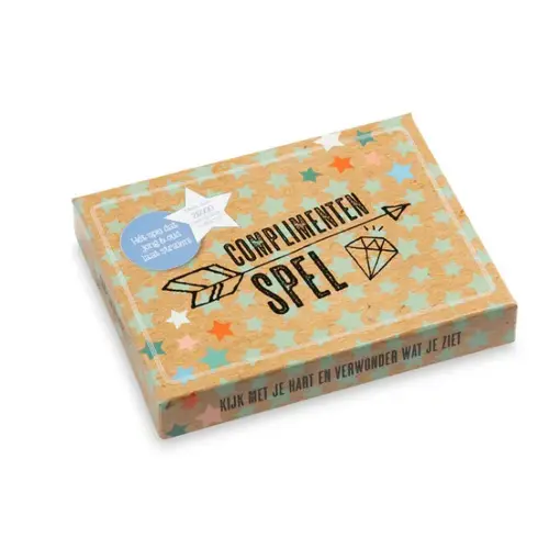 Briljant Uitgeverij - voorheen Dubbelzes Complimentenspel, een doosje vol liefde en positiviteit.