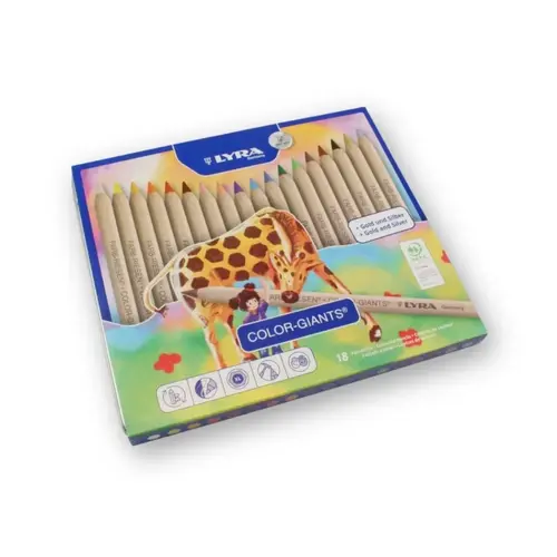 Lyra Lyra 18 kleurreuzen - 18 potloden ongelakt Lyra Lyra 18 kleurreuzen - 18 potloden ongelakt