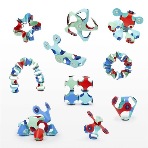 Clixo Clixo Marine magneetspeelgoed - 9 stuks voor meer dan 100 figuren Clixo Clixo Marine magneetspeelgoed - 9 stuks voor meer dan 100 figuren