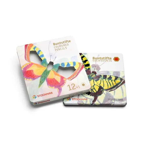 Stockmar Stockmar 12+1 kleurpotloden met tekenpotlood - zeskant Stockmar Stockmar 12+1 kleurpotloden met tekenpotlood - zeskant