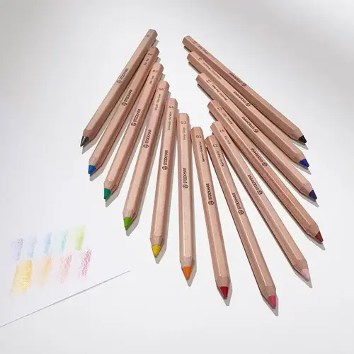 Stockmar Stockmar 12+1 kleurpotloden met tekenpotlood - zeskant Stockmar Stockmar 12+1 kleurpotloden met tekenpotlood - zeskant