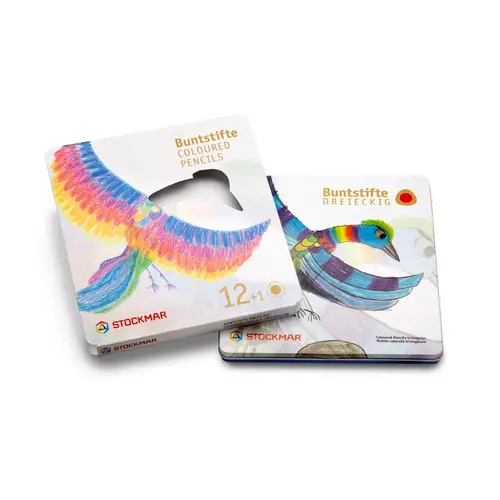 Stockmar Stockmar 12+1 kleurpotloden met tekenpotlood - driekant