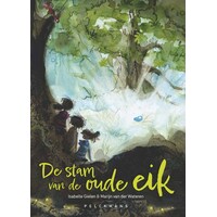 De stam van de oude eik