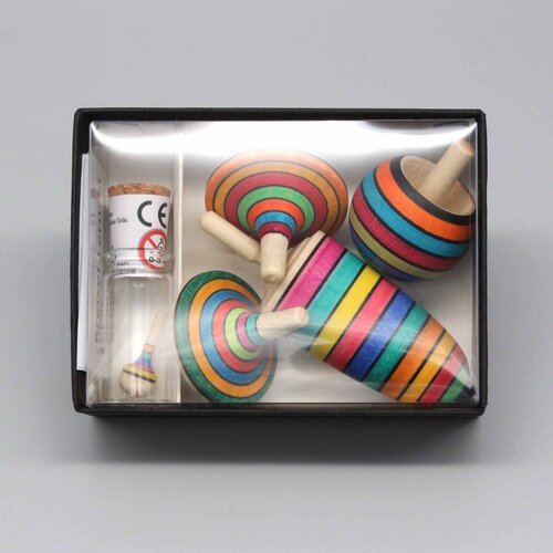 Mader houten tollen Mader handgemaakte set houten gestreepte tollen Mader houten tollen Mader handgemaakte set houten gestreepte tollen