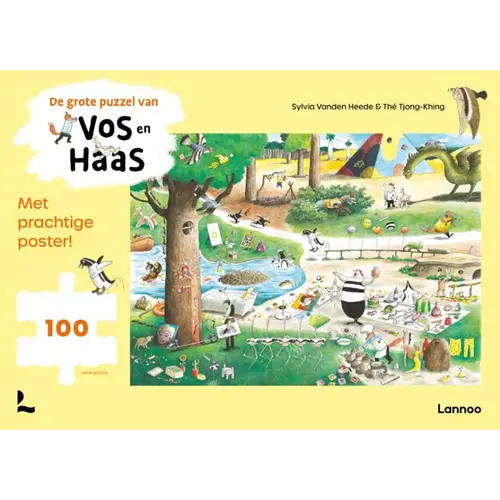 Lannoo kinderboeken De grote puzzel van Vos en Haas - 100 stukken