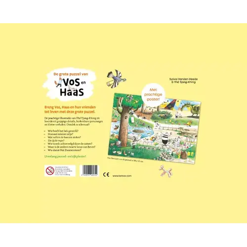 Lannoo kinderboeken De grote puzzel van Vos en Haas - 100 stukken