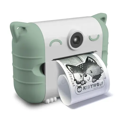 Hoppstar Kidywolf Kindercamera Kidyprint met zwart-wit printer Hoppstar Kidywolf Kindercamera Kidyprint met zwart-wit printer