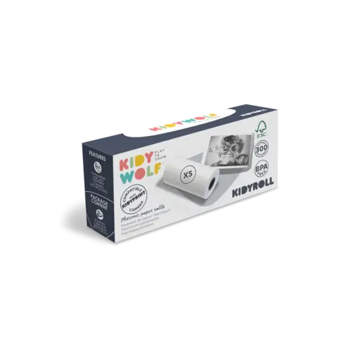 Kidywolf Kidywolf  Kindercamera Kidyprint met zwart-wit printer