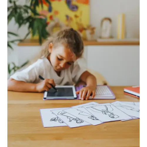 Kidywolf Kidywolf Kidydraw Tekenboekje mini met LCD scherm - Oceanen en Piraten