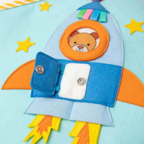 Jolly designs - Quiet Books Jolly Design 2 pagina's playbook - Space adventure, vanaf 24 maanden Jolly designs - Quiet Books Jolly Design 2 pagina's playbook - Space adventure, vanaf 24 maanden