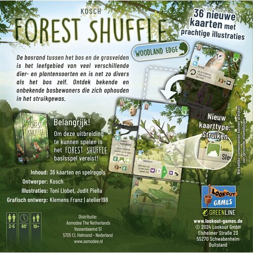 Forest Shuffle Uitbreiding  Woodland Edge, vanaf 10 jaar