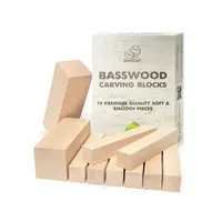 Lindehout set houtsnijblokken -10 stuks