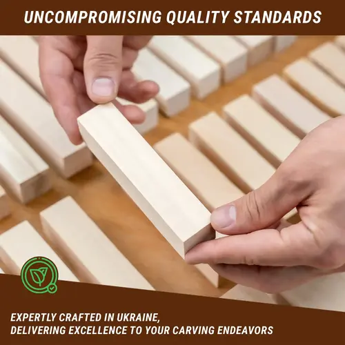 Beavercraft Beavercraft Lindehout set houtsnijblokken -10 stuks