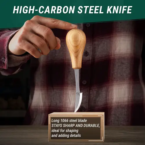 Beavercraft Beavercraft Complete houtsnijset Beer - voor beginnende houtsnijder