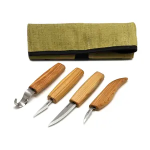 Beavercraft Professionele houtnijset - 4 messen