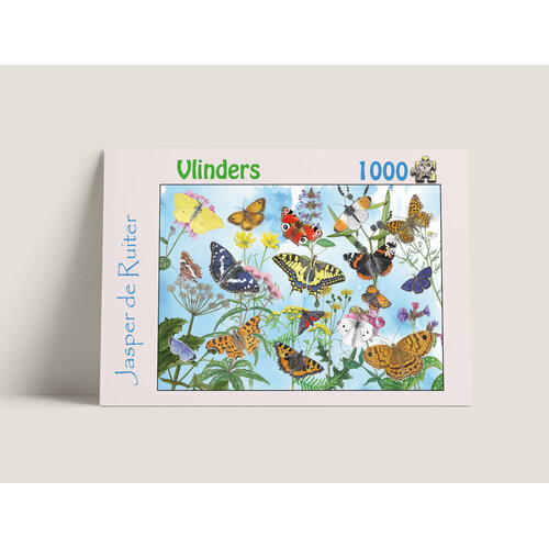 Tringa paintings natuurkaarten Legpuzzel Vlinders - 1000 stukjes