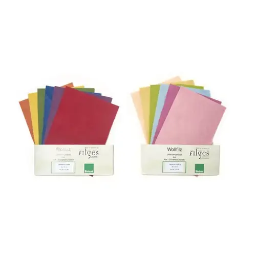 Bioland vilt in 6 kleuren pastel of bont