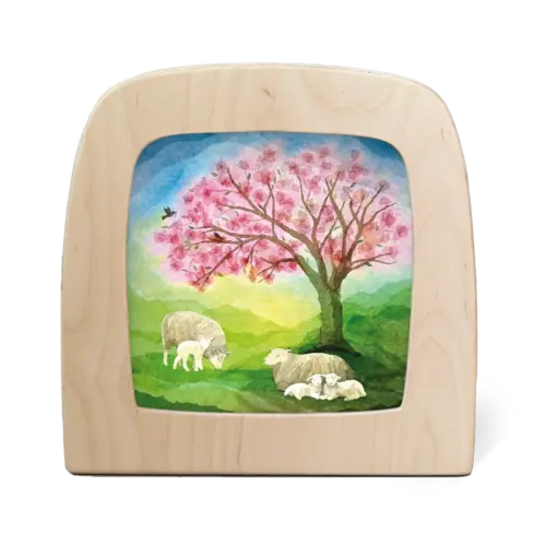 Toverlux Toverlux Vogel Geluk - Little Lambs silhouet