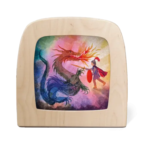 Toverlux Toverlux Vogel Geluk - Sint Joris silhouet