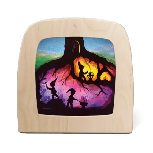 Toverlux Toverlux Vogel Geluk - Dwergen silhouet