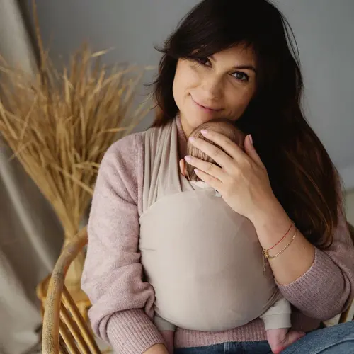 Little Frog Little Frog - Rekbare draagdoek - Beige