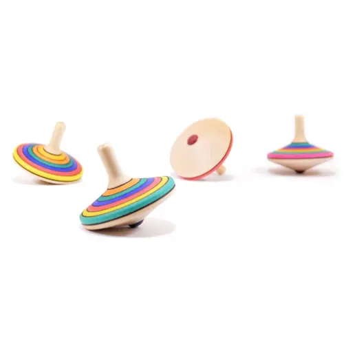 Mader houten tollen Tol Rallye gestreept klein