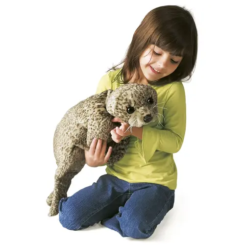 Folkmanis handpoppen en poppenkastpoppen De allerliefste handpop Zeehond, superzacht