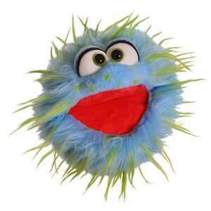 Living Puppets - handpoppen en therapiepoppen Kletskop Sutsche blauw groen 20 cm Living Puppets - handpoppen en therapiepoppen Kletskop Sutsche blauw groen 20 cm