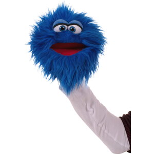 Living Puppets - handpoppen en therapiepoppen Kletskop Quackelfritze blauw 20 cm
