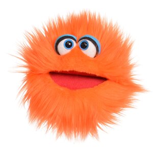 Living Puppets Kletskop Klops oranje 20 cm Living Puppets Kletskop Klops oranje 20 cm