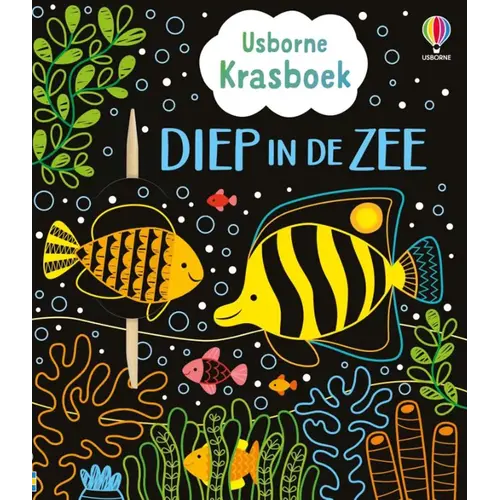 Usborne Krasboek: Diep in de zee, vanaf 6 jaar