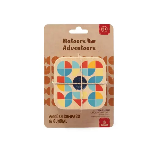 Natoore zonnewijzer met kompas, vanaf 5 jaar