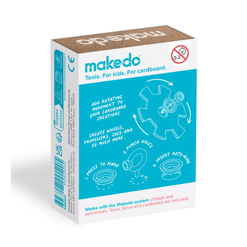 Makedo Makedo Roto Ring, voegt beweging toe aan je kartonconstructies