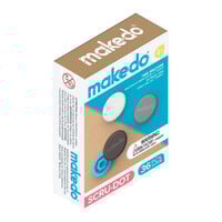 Makedo 36 doppen - zwart-wit-grijs