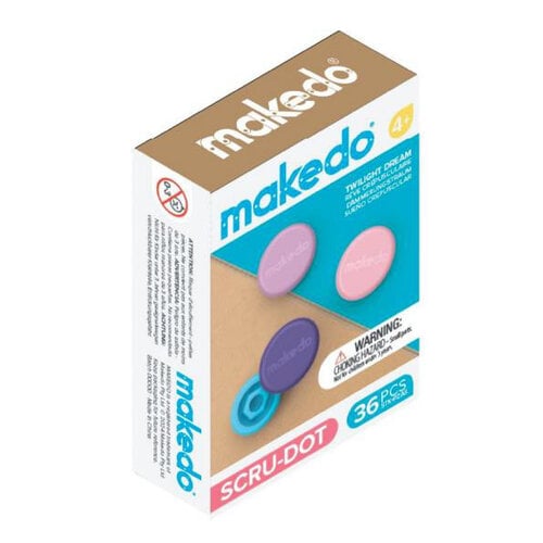 Makedo Makedo 36 doppen - roze-lila-paars