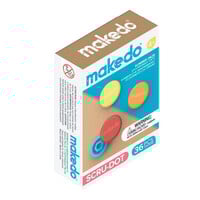 Makedo 36 doppen - geel-oranje-rood