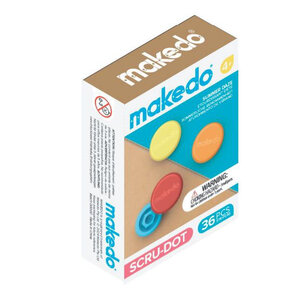Makedo Makedo 36 doppen - geel-oranje-rood