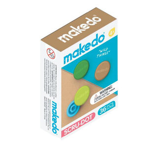 Makedo Makedo 36 doppen - groen-bruin