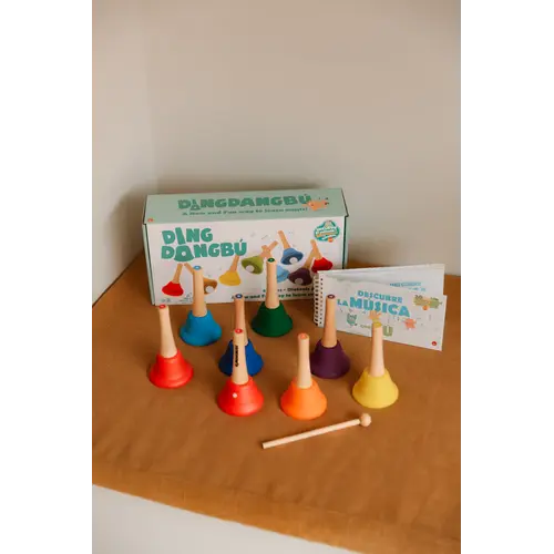 Tambú DingdangBú muziekklokken met handvat, vanaf 3 jaar