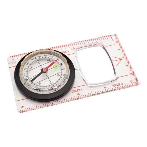 Herbertz Herbertz Transparant Liniaalkompas met ingebouwde loep