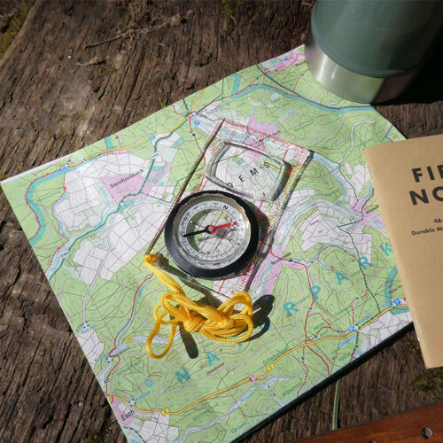 Herbertz Herbertz Transparant Liniaalkompas met ingebouwde loep