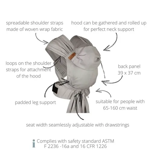 Hoppediz Hoppediz -Hop-Tye Advanced draagzak - Crete