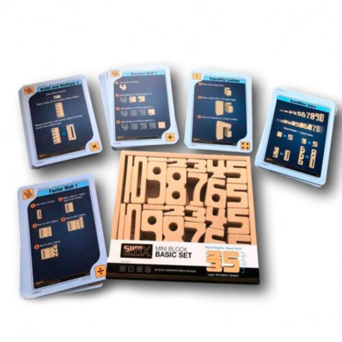 Sumblox SumBlox 80 houten cijferblokken - evenhoog is evenveel - Copy