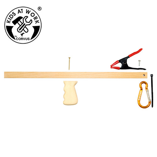 Kids at work kindergereedschap van Corvus Toys Kids at Work elastiekjespistool