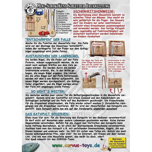 Kids at work kindergereedschap van Corvus Toys Kids at Work Mini chocolade katapult