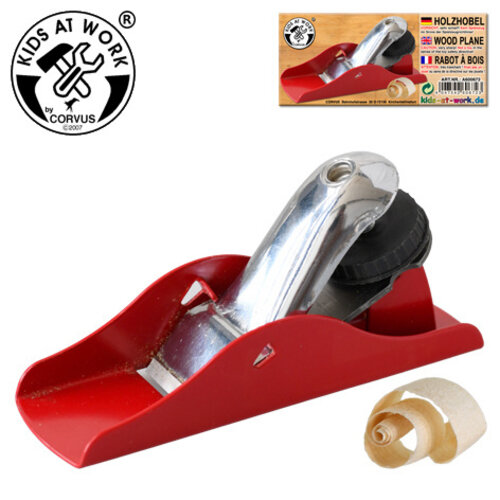 Kids at work kindergereedschap van Corvus Toys Kids at work Houtschaaf