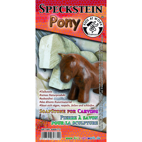Kids at work kindergereedschap van Corvus Toys Speksteen Pony bewerken | Creatief voor paardenliefhebbers Kids at work kindergereedschap van Corvus Toys Speksteen Pony bewerken | Creatief voor paardenliefhebbers