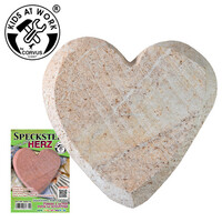 Speksteen onbewerkte vorm Hart